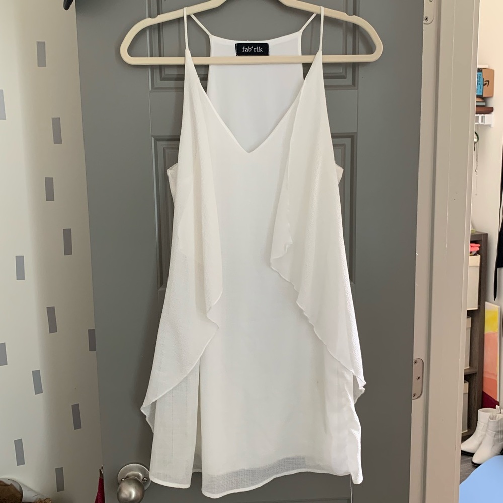 White flowy dress